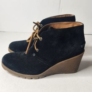 Sperry Wedge Black Bootie Women's Size 8M